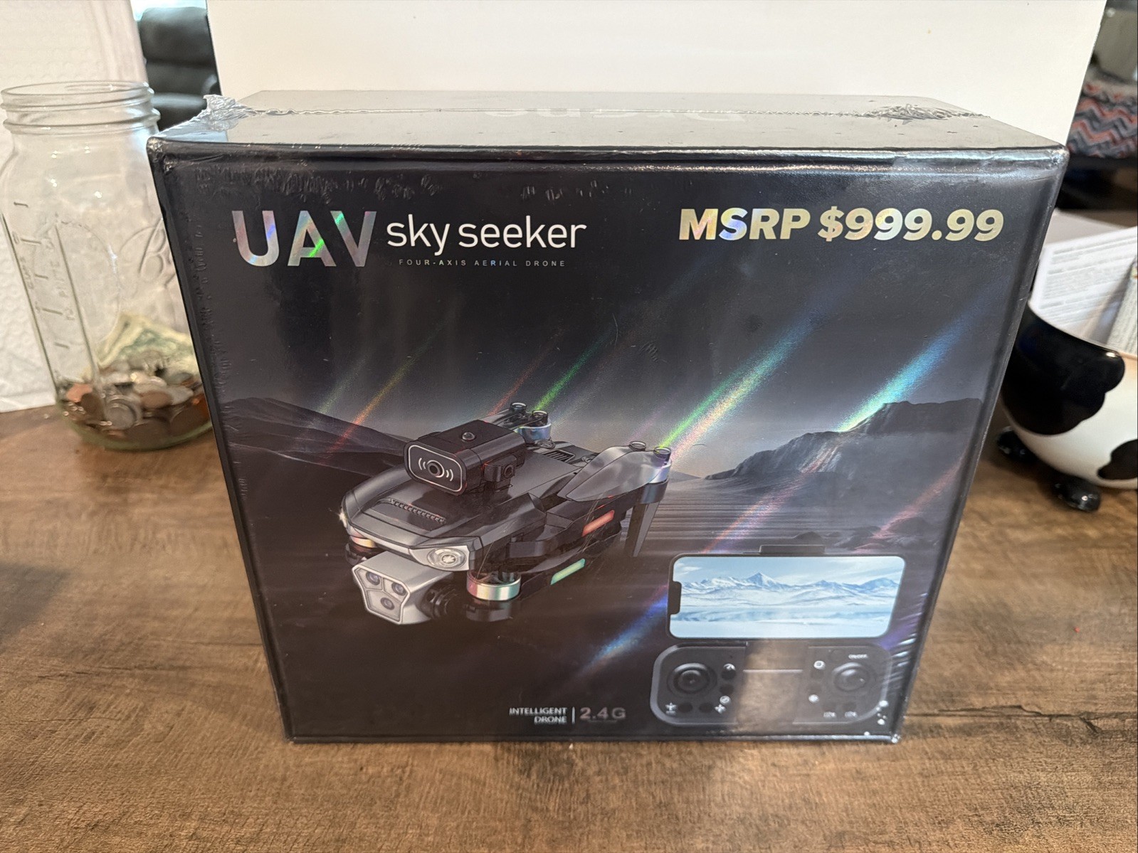 UAV Sky Seeker P19 Drone – Ultra HD Camera, Obstacle Avoidance – Sealed NEW