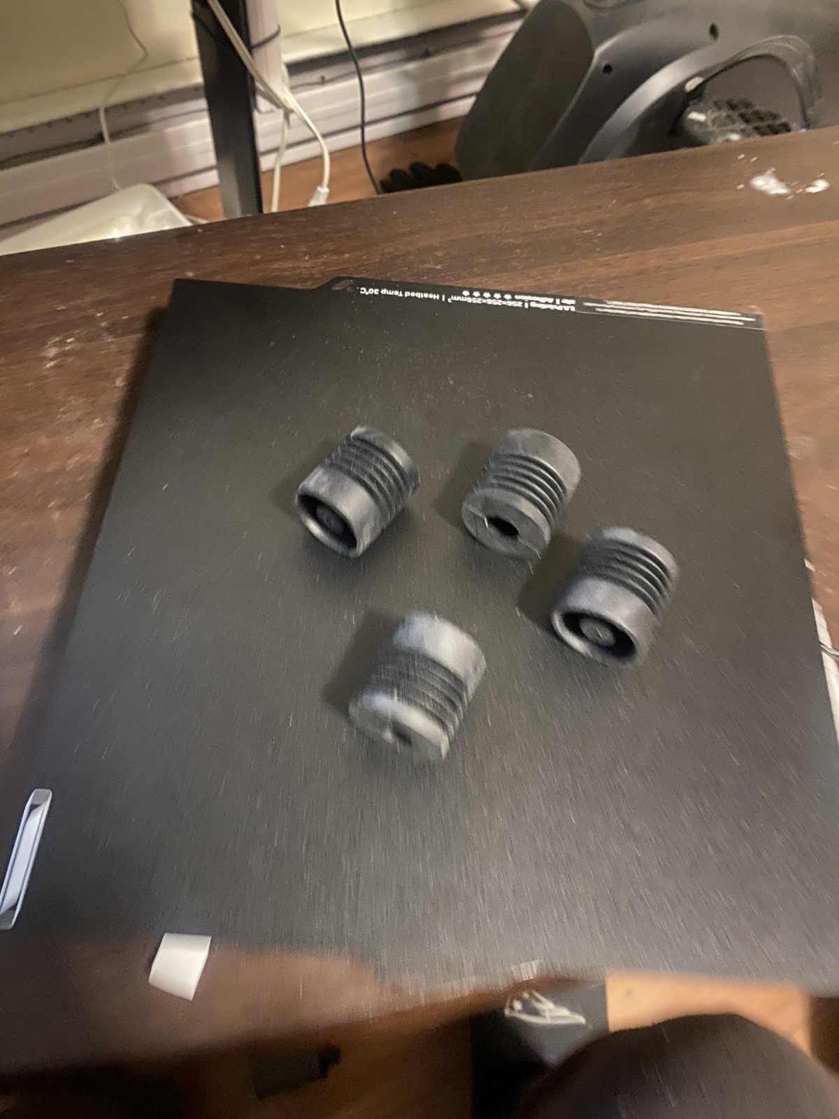 ELEGOO Centauri Carbon OM Build Plate 1 Pack, 256x256mm W/4 Anti-vibration feets