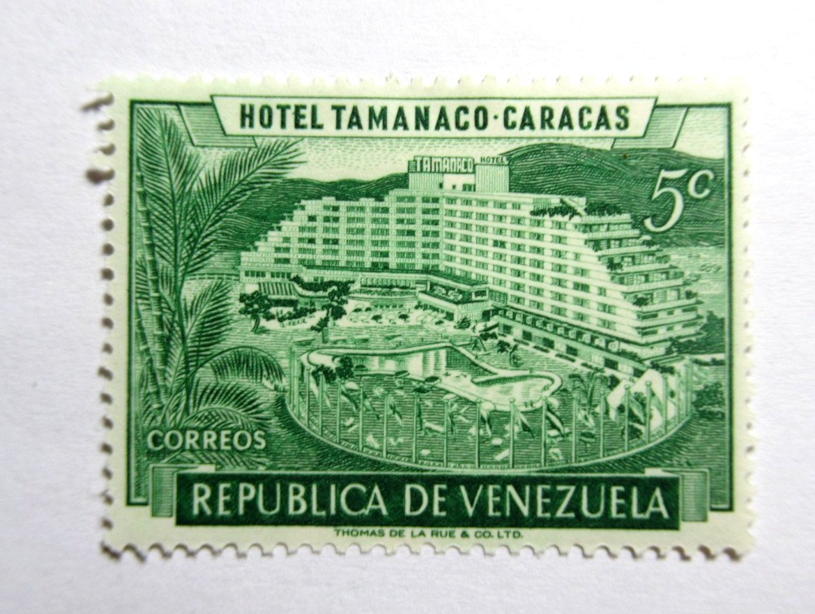 Venezuela Stamps Scott 692 Hotel Tamanaco Caracas 5 Centimos 1957 Mint MVLH