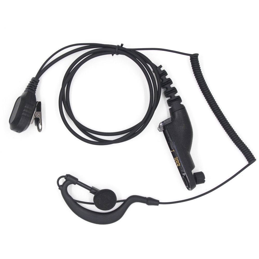 PTT Mic Earpiece Headset For Motorola DP4800 DP4801 DP4600 DP4601 Portable Radio