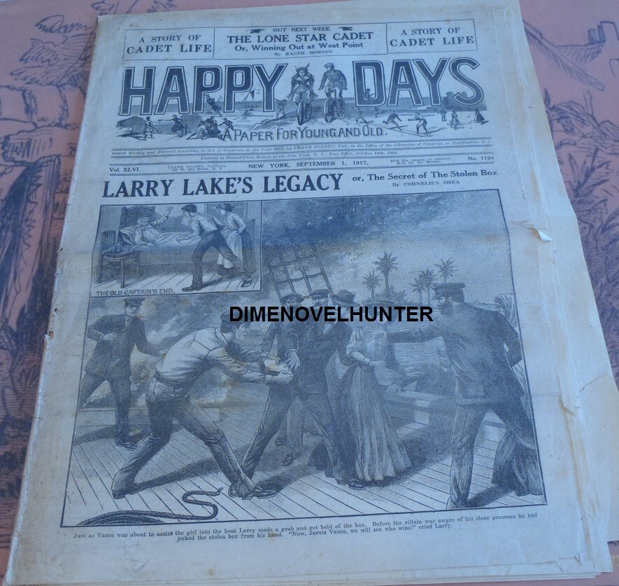 FRANK TOUSEY HAPPY DAYS # 1194 ASSORTED STORIES WATCH VIDEO DIME NOVEL