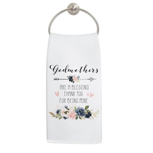 Godmother Gifts Kitchen Towels, Best Godmother Gifts for Mother's Day Birthday 