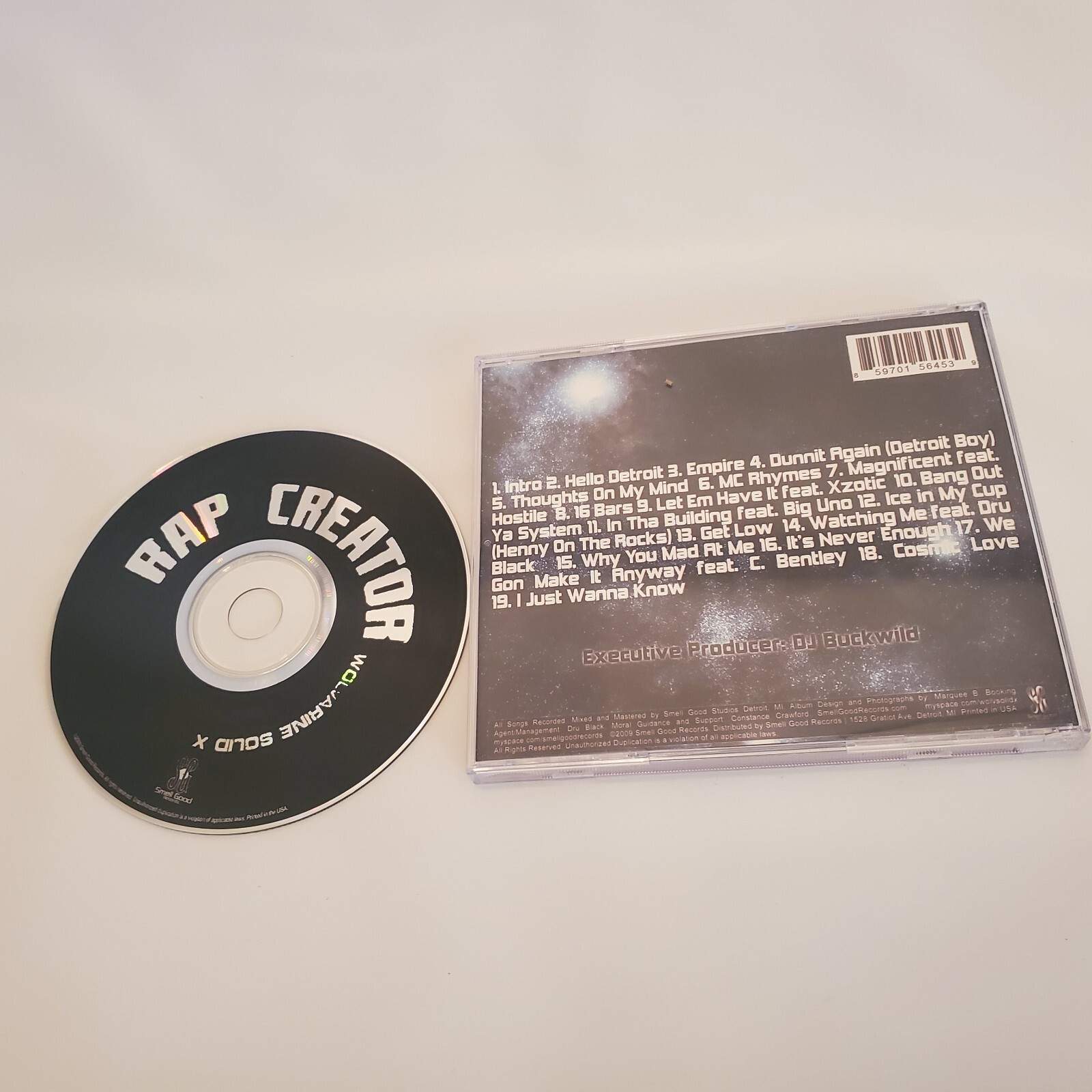 Wolverine Solid X Rap Creator Detroit CD Private Press 2009 Smell Good Michigan 