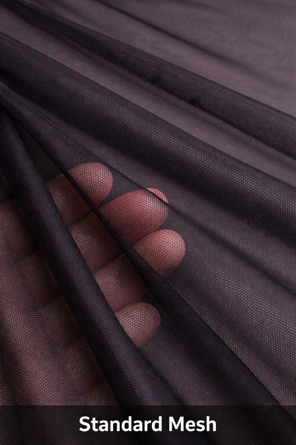 Standard Black Stretch Lingerie Mesh Fabric  Fine Sheer Couture Net Tailor Stock