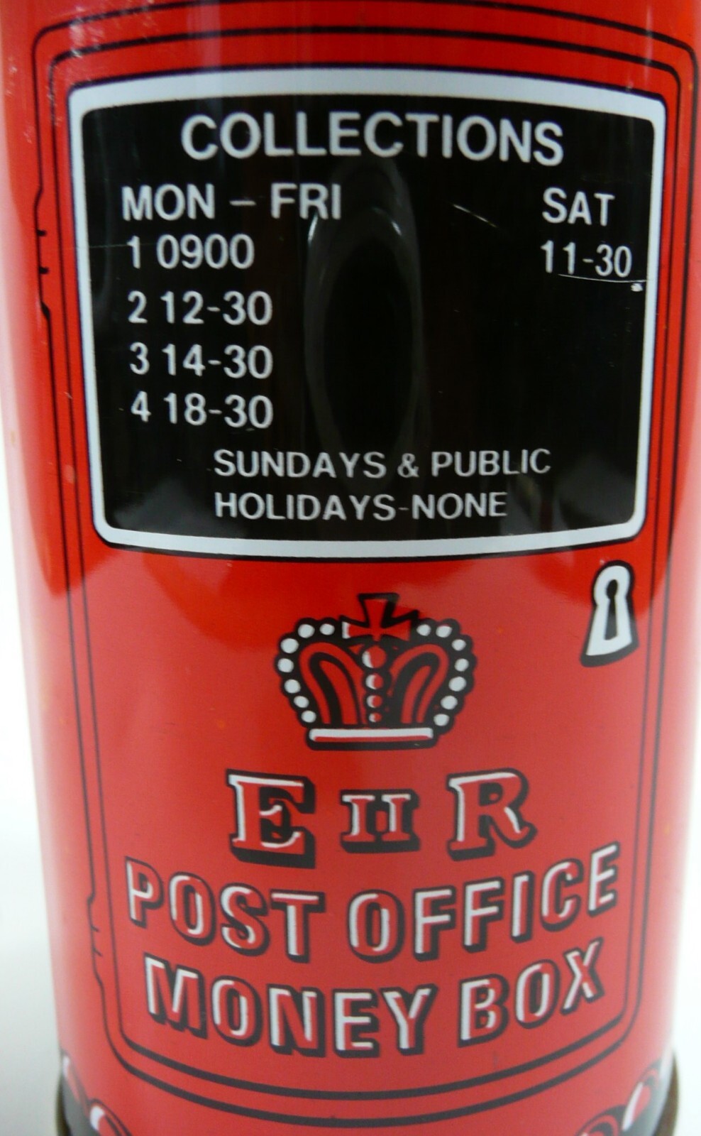 Vintage Post Office Money Box Savings Metal Coin Bank Made In England