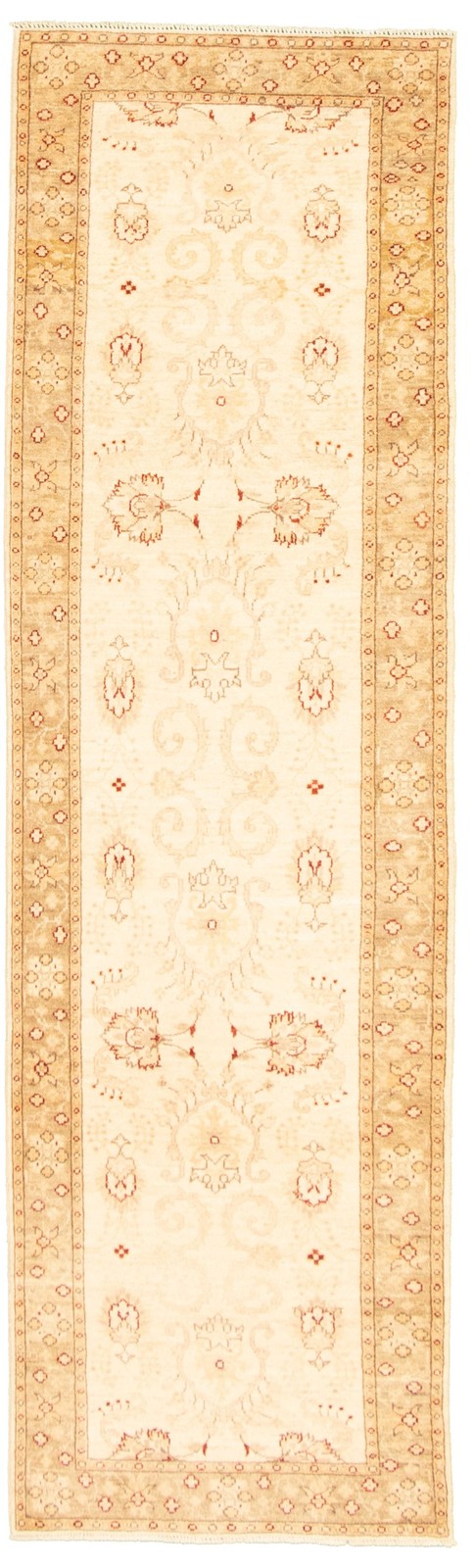 Vintage Hand-knotted Runner Rug 2'9" x 9'3" Traditional Oriental Wool Carpet