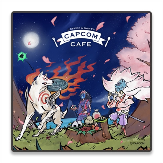 Okami Handkerchief Towel Amaterasu, Waka, Oki, Issun Capcom Cafe