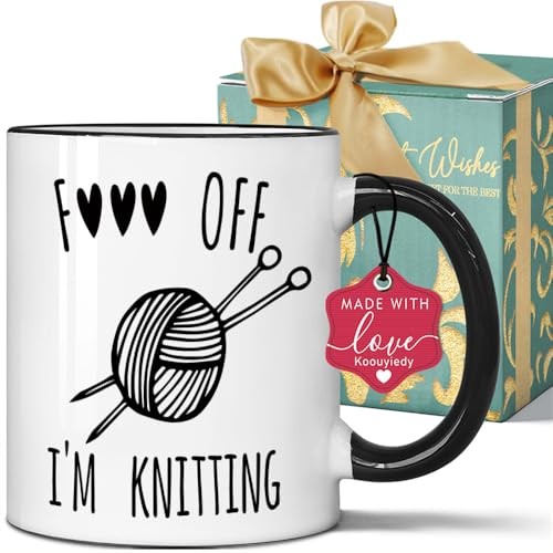 Funny Knitter Crocheter Coffee Mug - I'm Knitting Funny Knitting Gifts for 