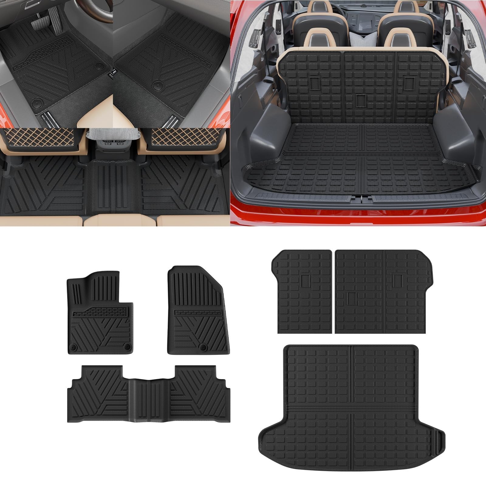 Floor Mats Compatible with 2023 2024 2025 2026 Kia Sportage Cargo Mat Cargo L...