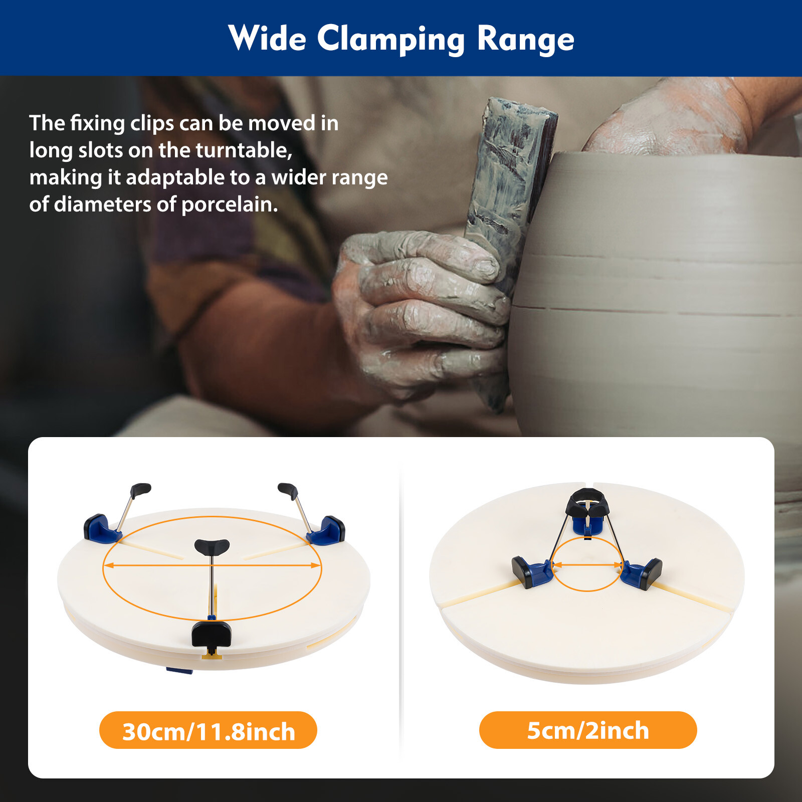 Ceramic Trim Holder Pottery Wheel Centers Clip Polymer Scraping Repair Tool