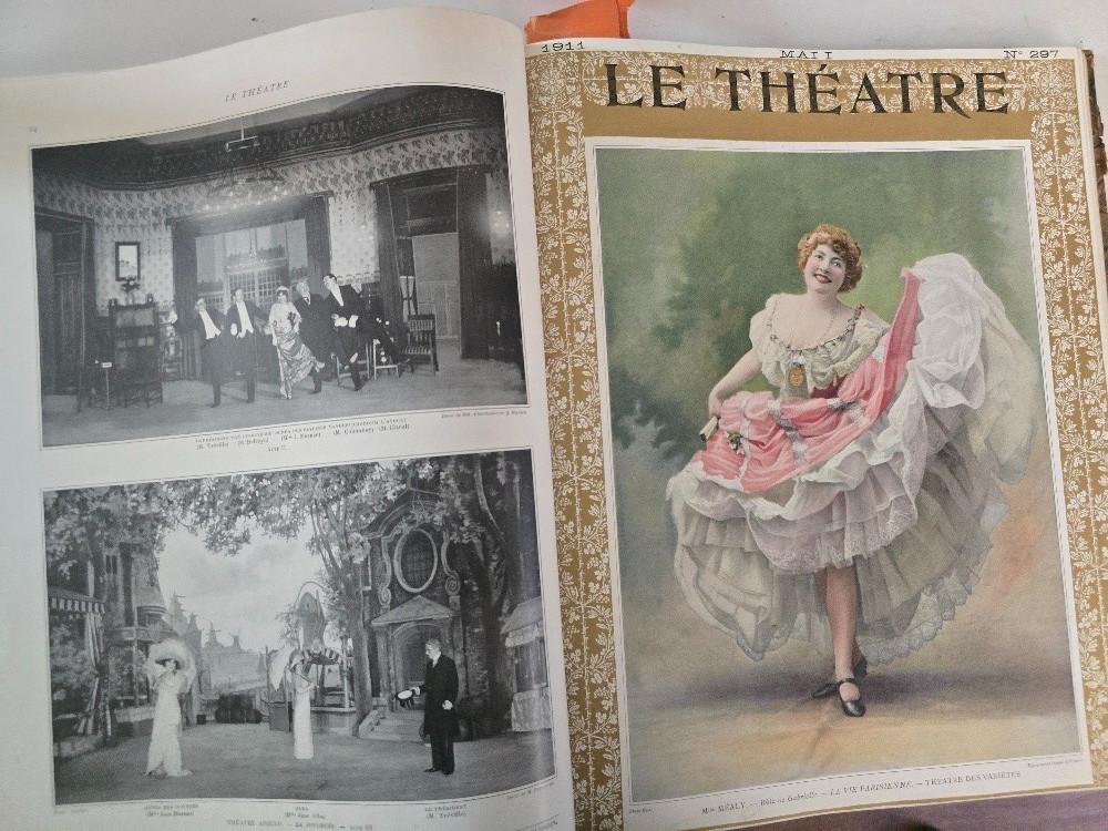 JANUARY-JUNE 1913 LE THEATRE MAGAZINE BOUND VOLUME Color Art- 12 ISSUES -