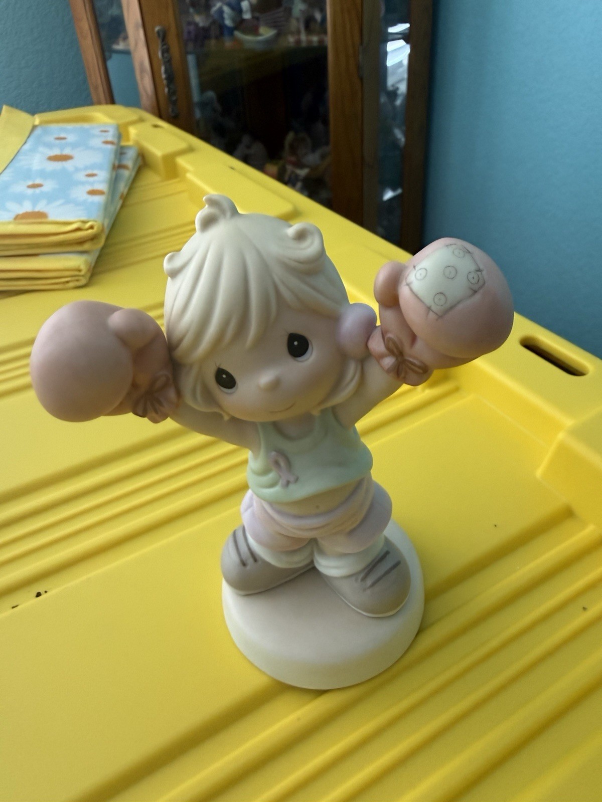 Precious Moments Life Is Worth Fighting For Porcelain Figurine Boxing 2000