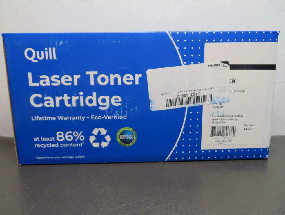 NEW! Quill Laser Toner Cartridge for HP CE410A - BLACK