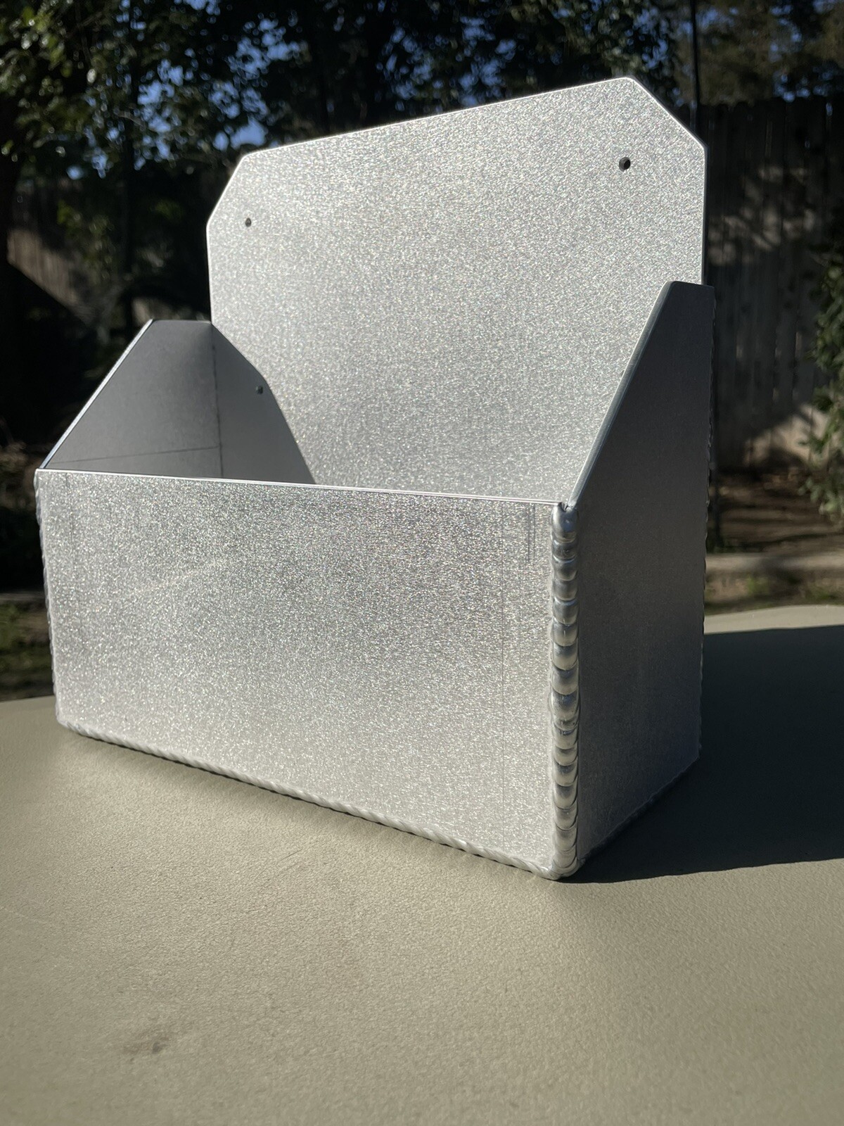 Tig Welded Textured Finish Aluminum Shop, Garage Trailer Organizer , Can Holder