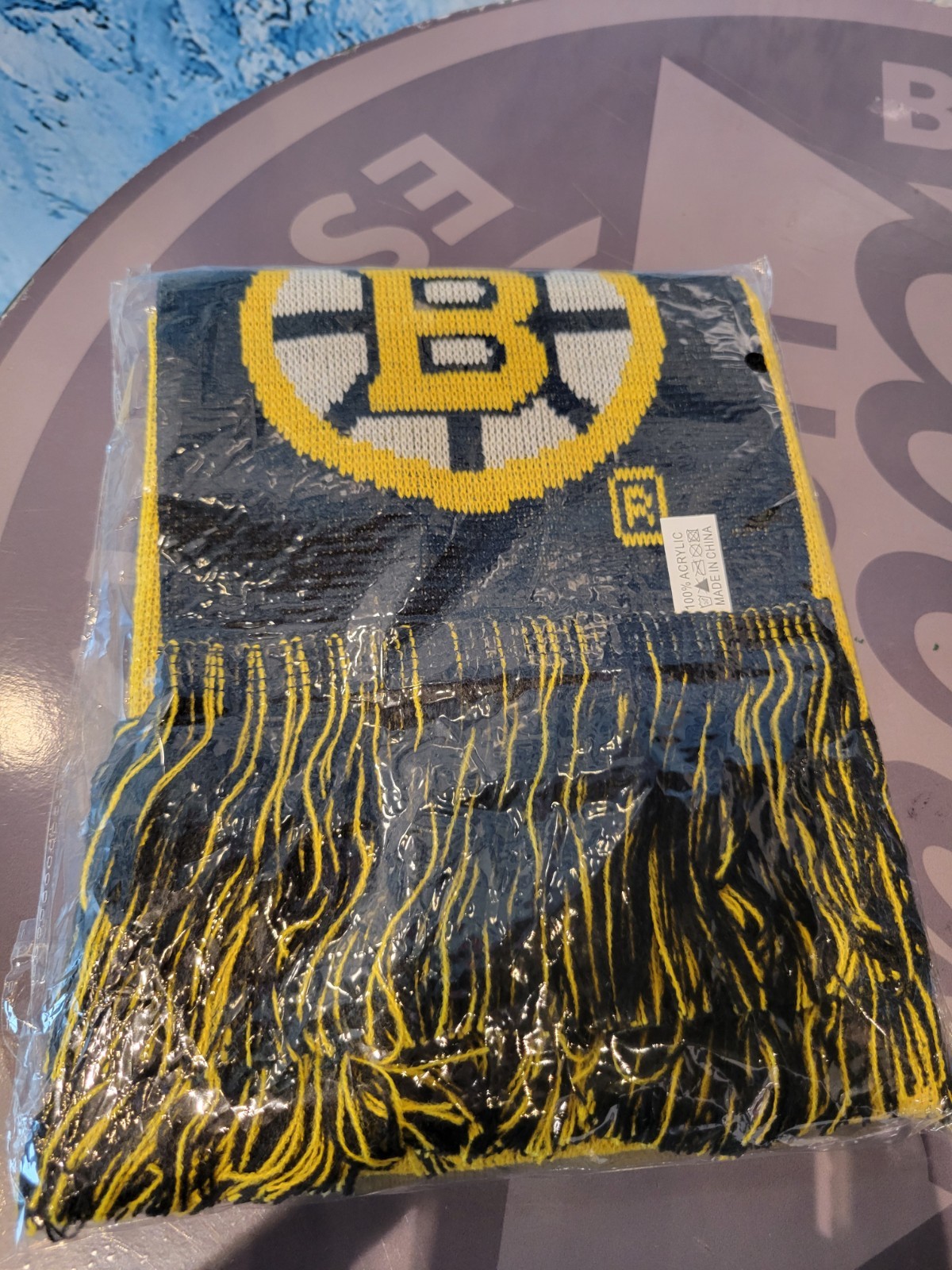 Boston Bruins Scarf 3/7/26 Game Issued Vs Washington Capitals