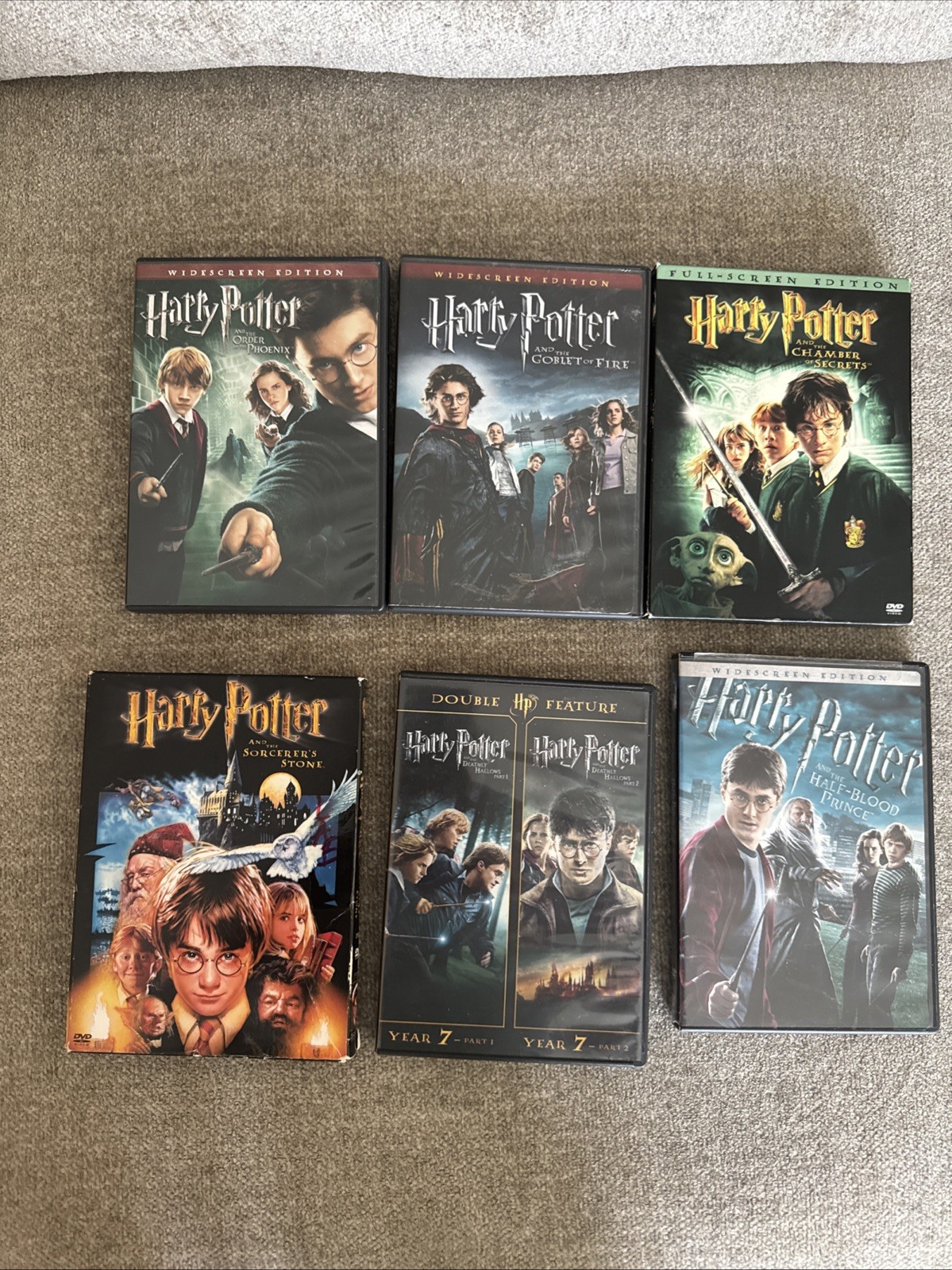 Harry Potter DVDs 6 