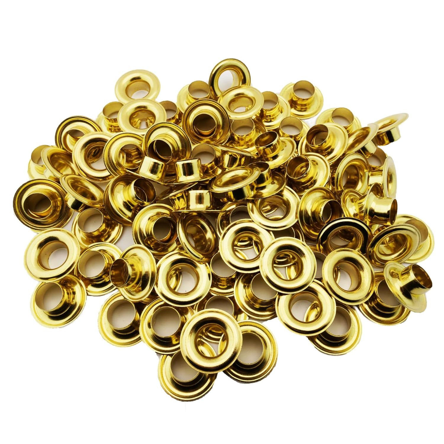Brass Grommets and Washers Size 2 3/8In Hole 144 Sets Leathercraft