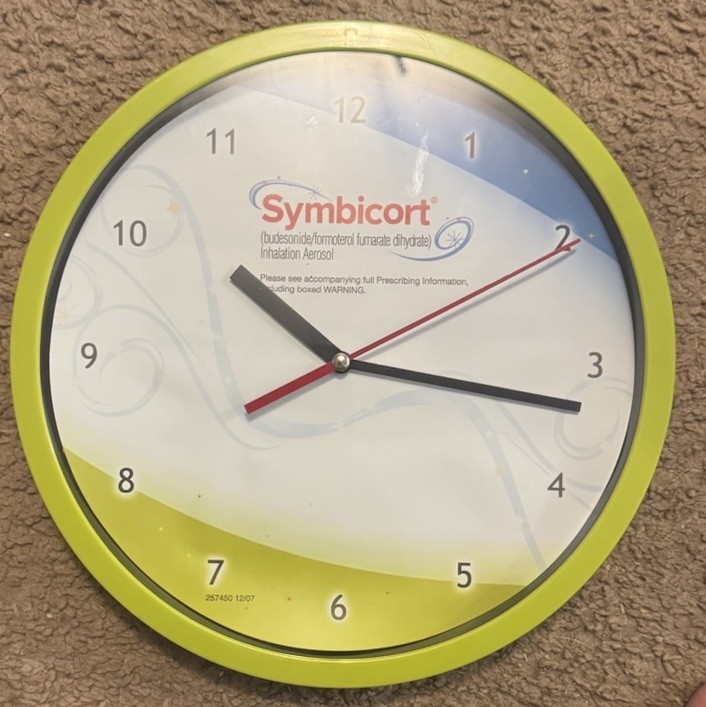 Symbicort Wall Clock (New)