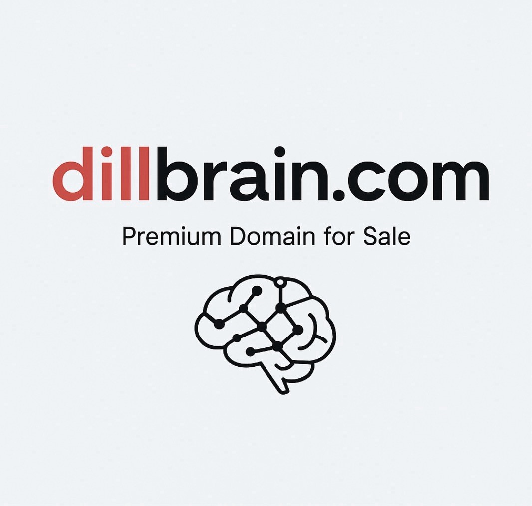 dillbrain.com - PREMIUM Domain For Sale, Brandable, Memorable, Pronounceable