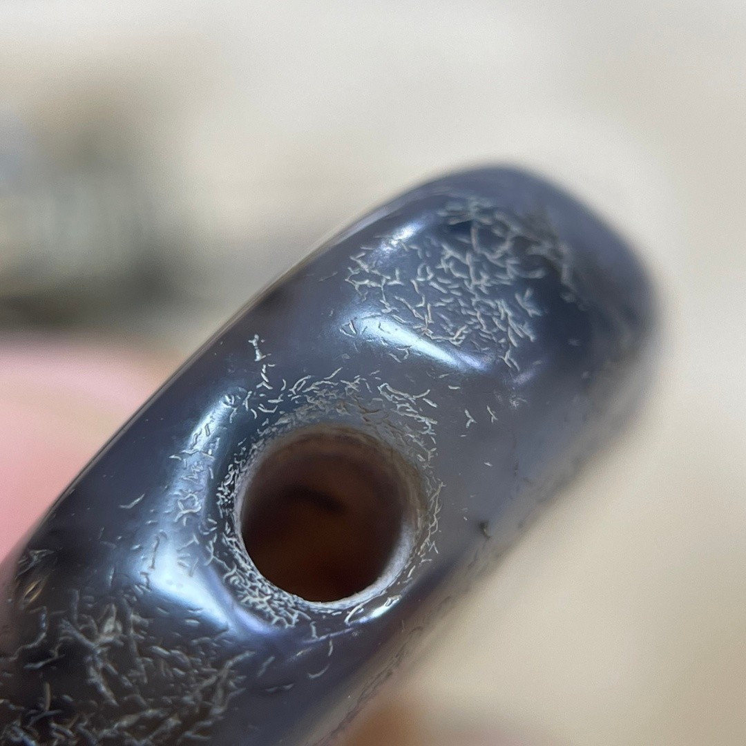 Tibetan Nepalese Himalayan Ancient agate Old Dzi Talisman  eye Beads Amulet 1