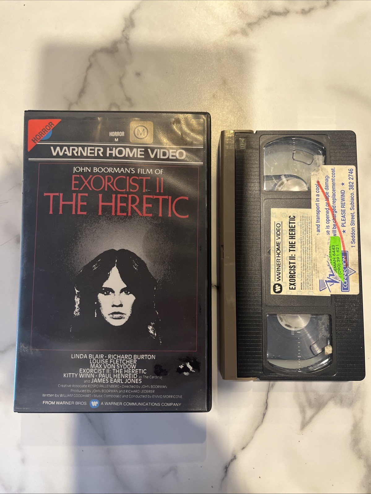 Warner Home Video Exorcist II 2 The Heretic 1981 Possession Horror Ex Rental