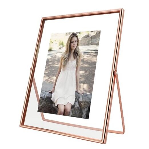 Floating Frame, 8"x10", Vertical, For V, 8"×10" For (7"×9", 6"×8") Rose Gold