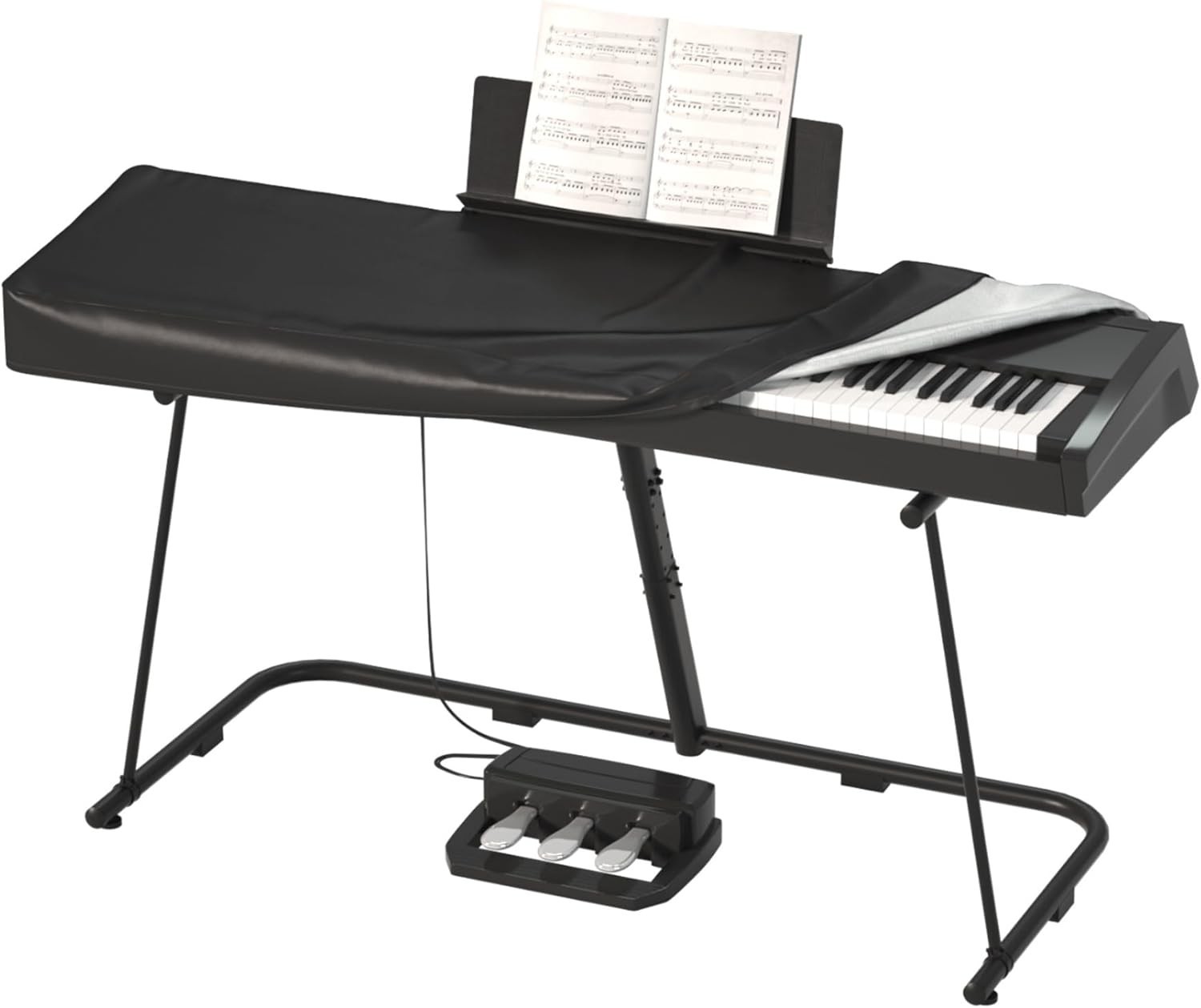  61/88 Keys Piano Cover - Waterproof Dustproof Keyboard Protector 88keys-black