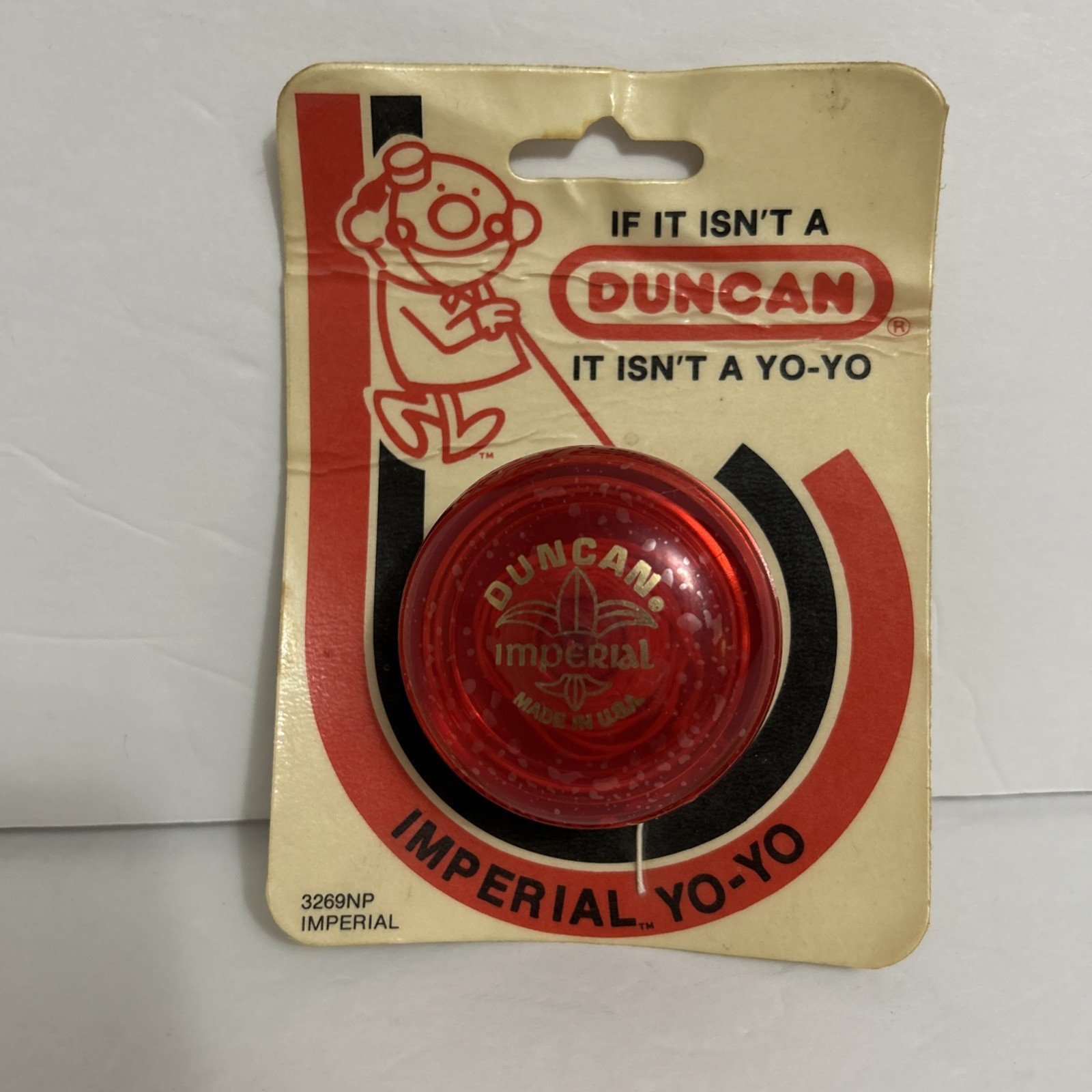 Duncan  1986 Yo-Yo, Imperial 3269NP Sealed on Card RED vintage