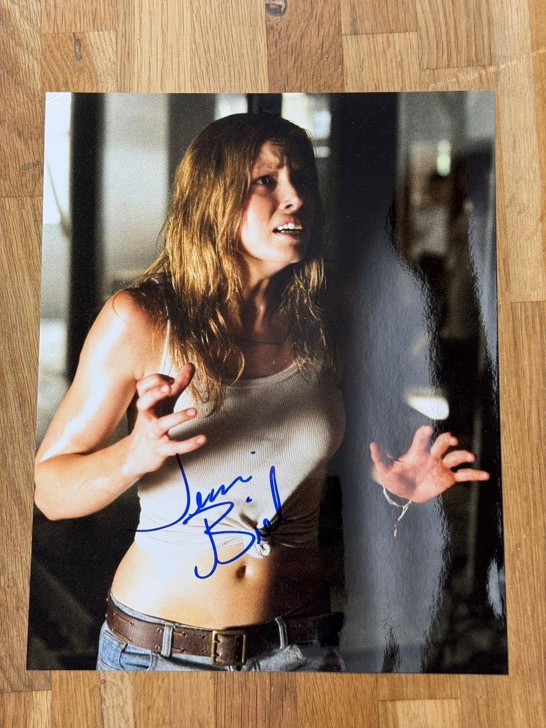 Authentic Autograph Jessica Biel Texas Chainsaw Massacre (2003) Horror