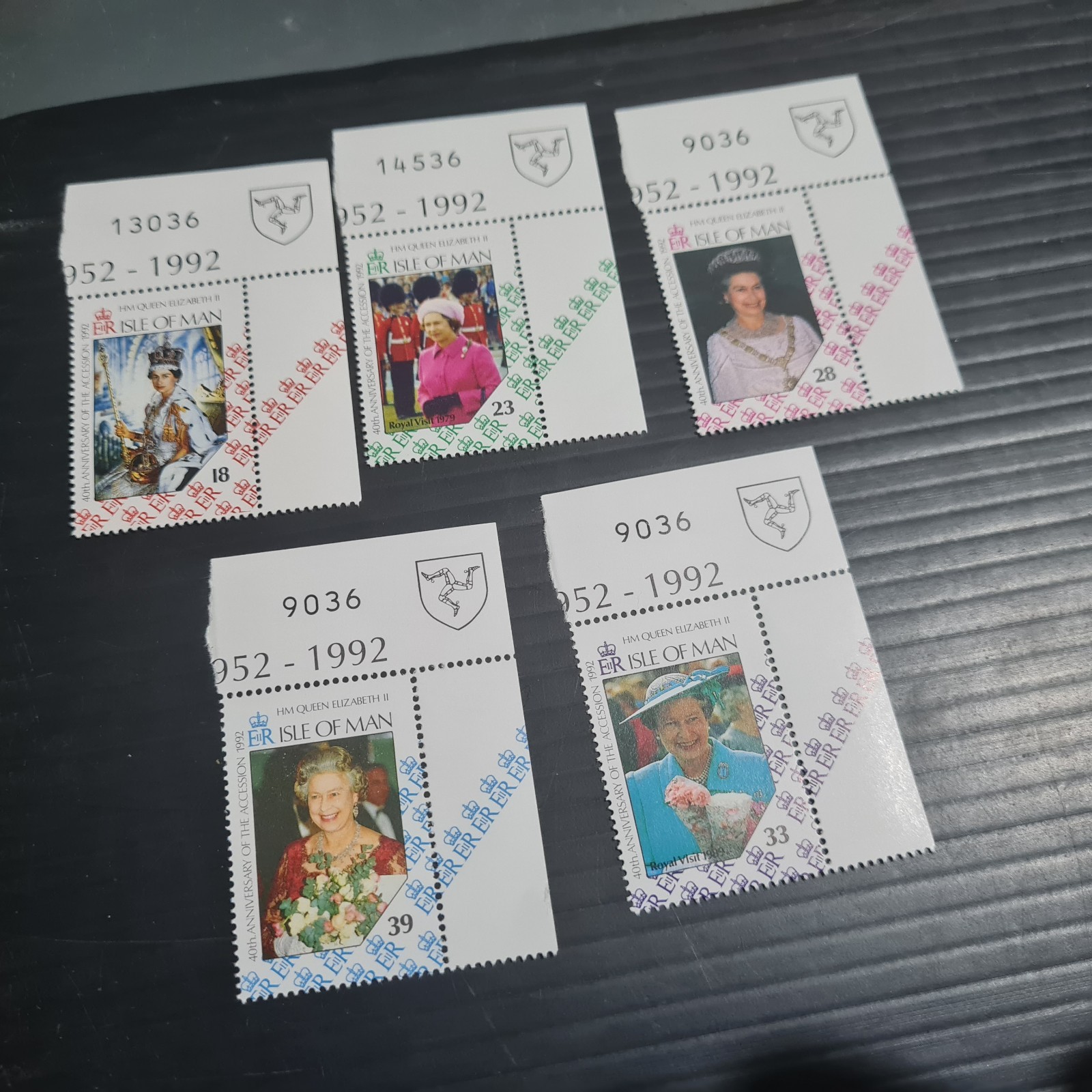 ISLE OF MAN 1992 SG 509-512 40TH ANNIV OF ACCESSION  MNH