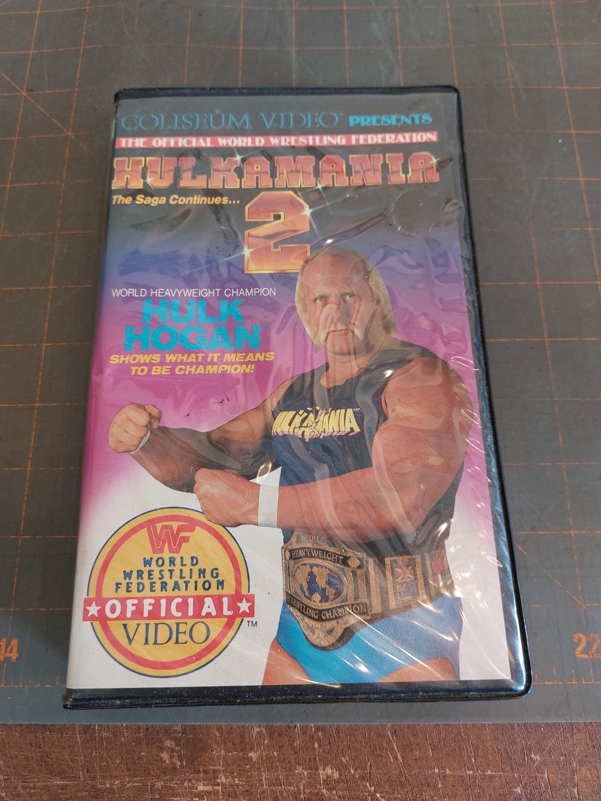 Hulkamania 2 WWF Wrestling VHS Coliseum Video Clamshell Only WWE Hulk Hogan