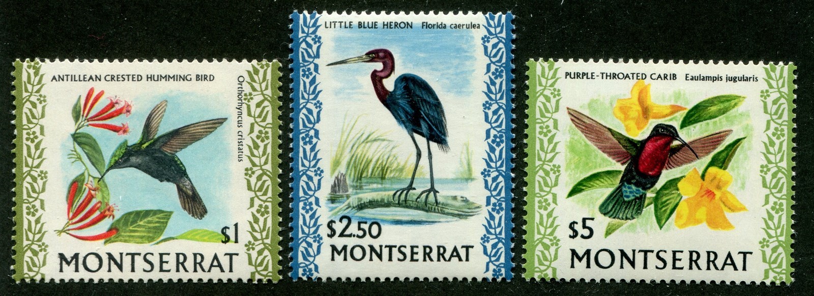 Montserrat #241, 242, 243 Mint