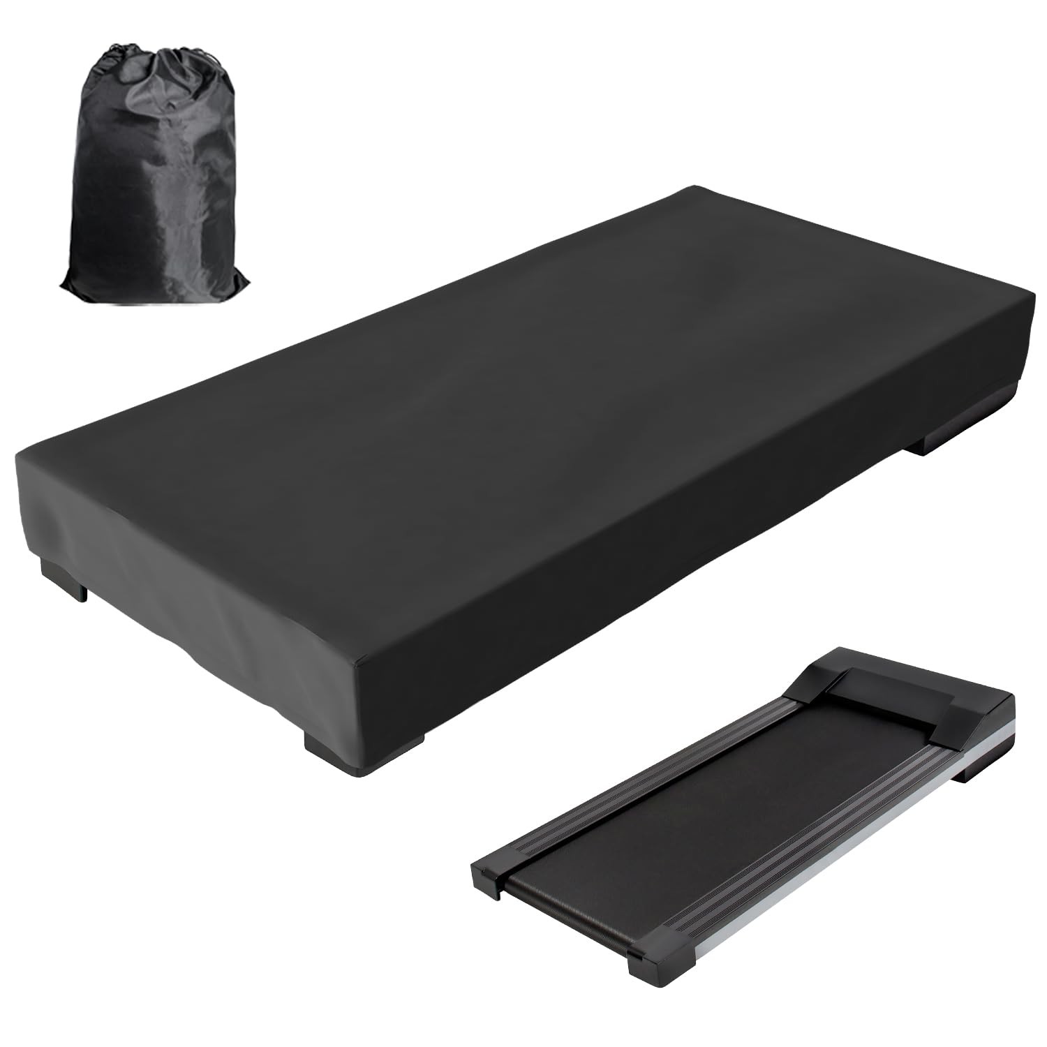 Walking Pad Cover Waterproof Outdoor, Under Desk 49"L x 21"W x 6"H, Black 
