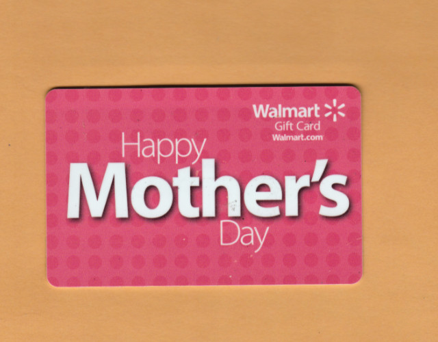 Collectible Walmart Gift Card -Happy Mother's Day - No Cash Value - FD22405