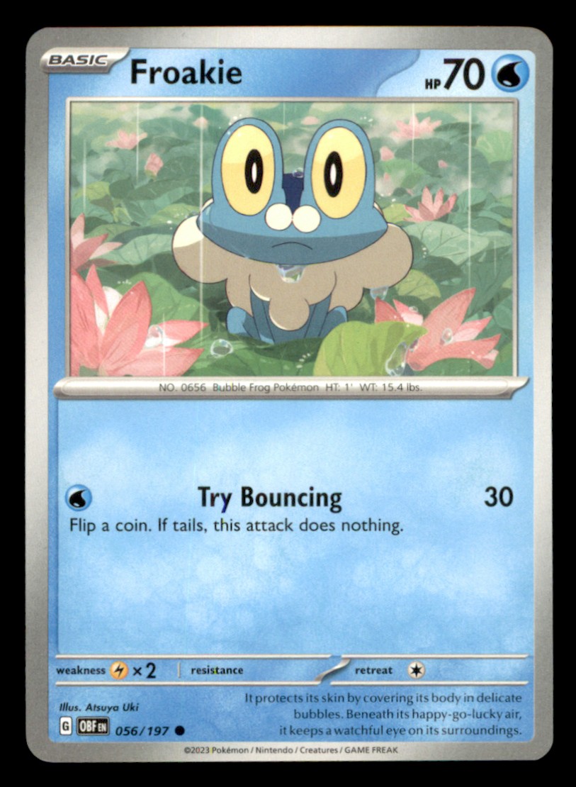 Froakie Common SV03: Obsidian Flames 056/197 NM Normal Pokemon