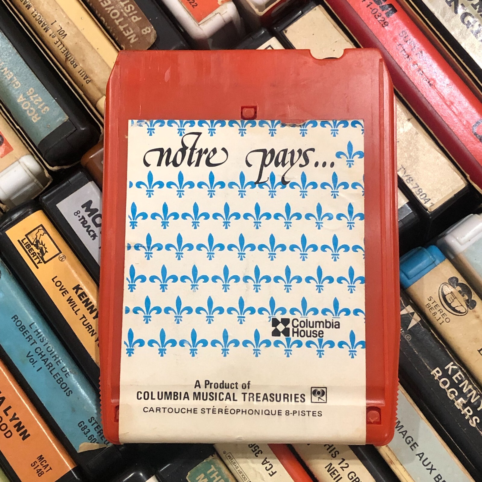 Notre Pays tape 2, 8 Track Tape French CANADIAN (Ribbon cut)