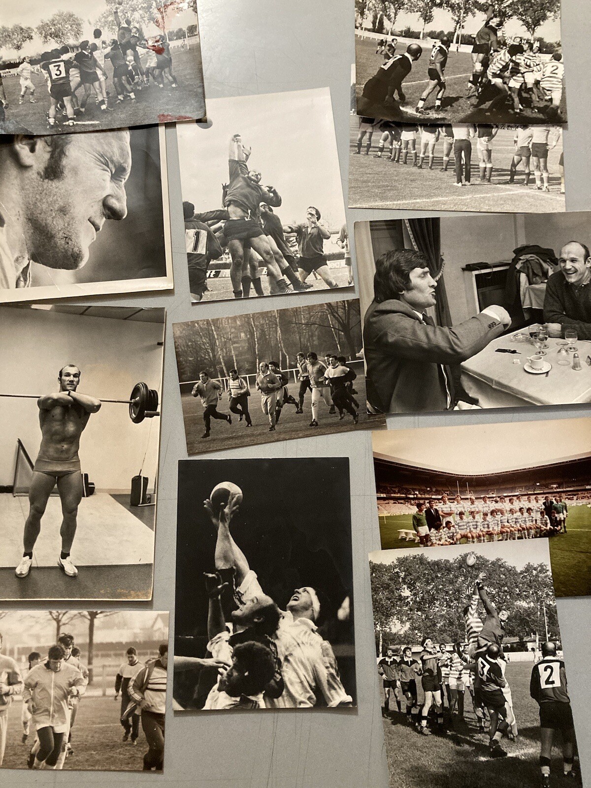 Original Lot 11 Belle Photo Press 1970 Rugby XV of France Sport Buffer Black B