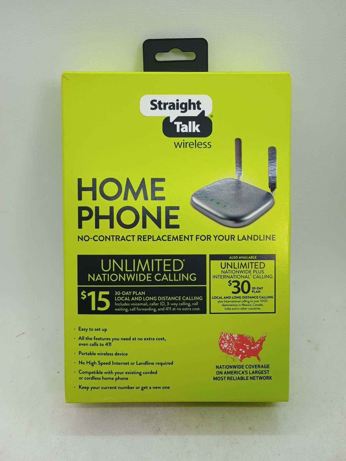 Straight Talk Wireless Home Phone Base Station Open Box New No-Contract