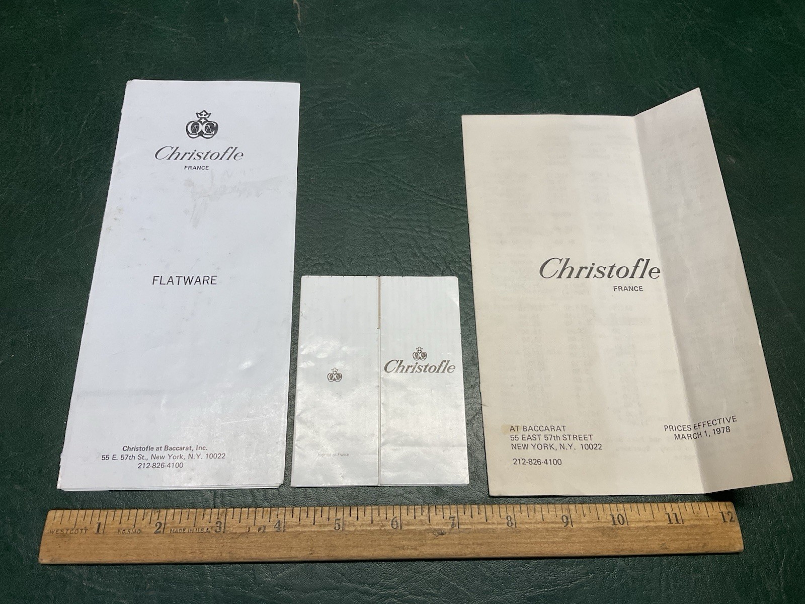 Vintage 1960s–70s Christofle France Silver Catalog Baccarat NYC Dealer Brochure