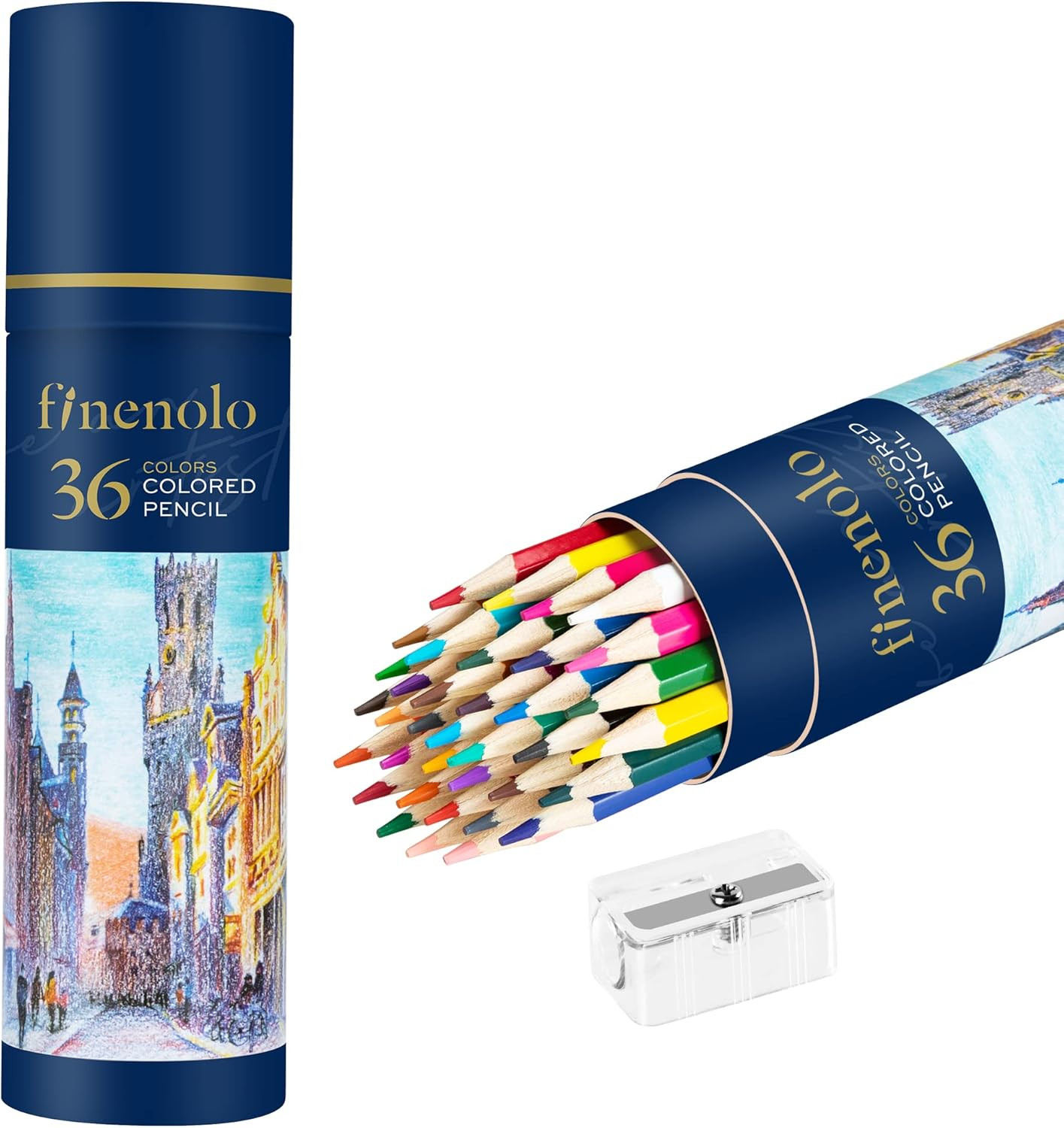 36 Pack Colored Pencils for Adult Coloring Books, Soft Core, Art Drawing Pencils