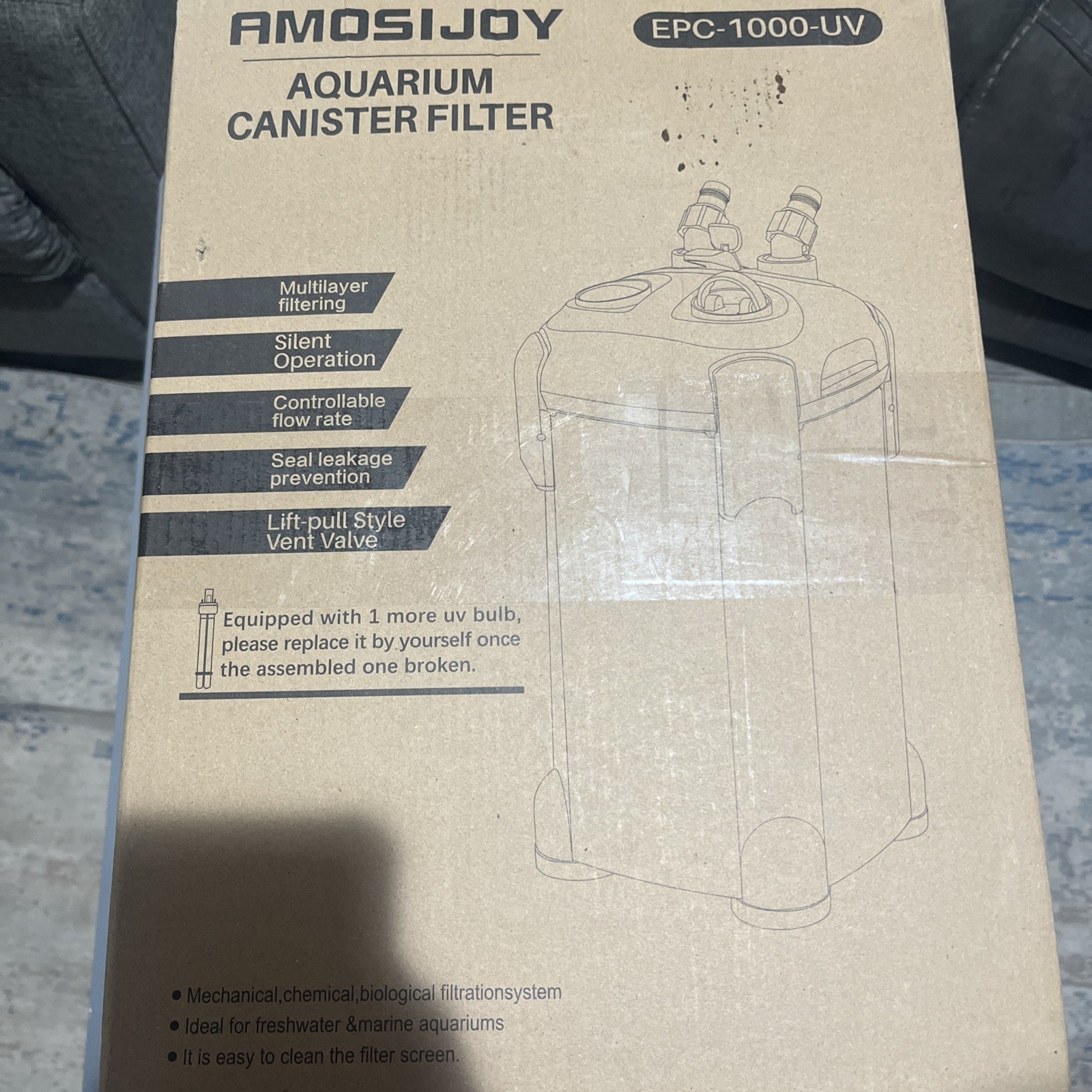 amosijoy aquarium canister filter
