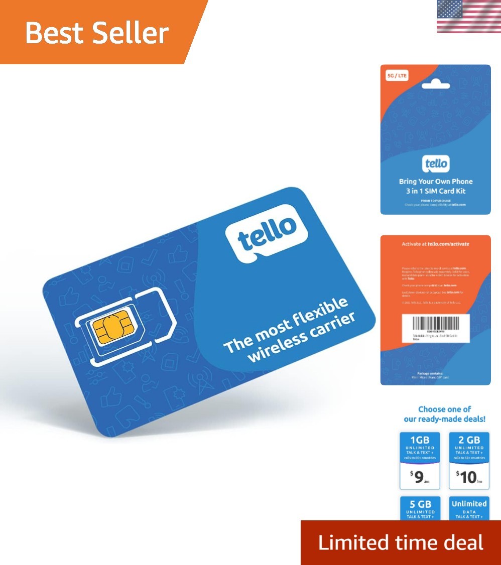 Affordable 3-in-1 Prepaid SIM Card | No Contract, 4G LTE/5G Plans Starting at $5