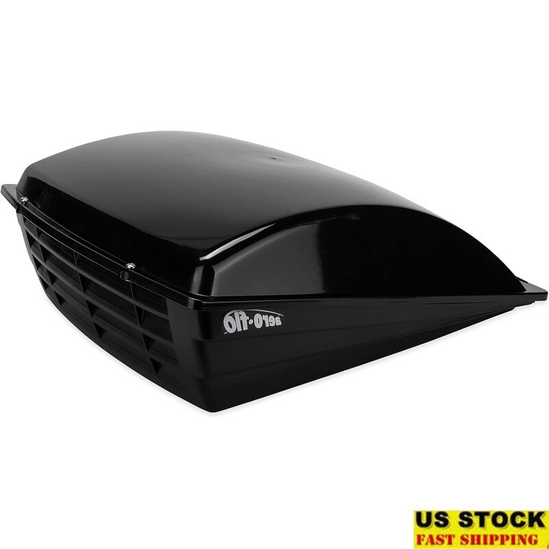 Aero-Flo RV Roof Vent Cover 14 In Black Durable UV Stabilized Easy Clean Plastic
