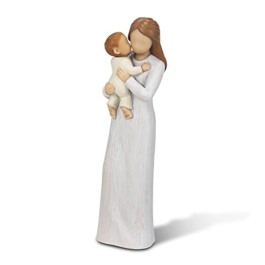 New Mom Gifts, Mother New Baby Figurines, Sculpted Hand-Painted Mom and Baby