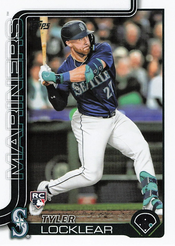 2025 Topps Series 1 Tyler Locklear baseball rookie card #192 Seattle Mariners RC