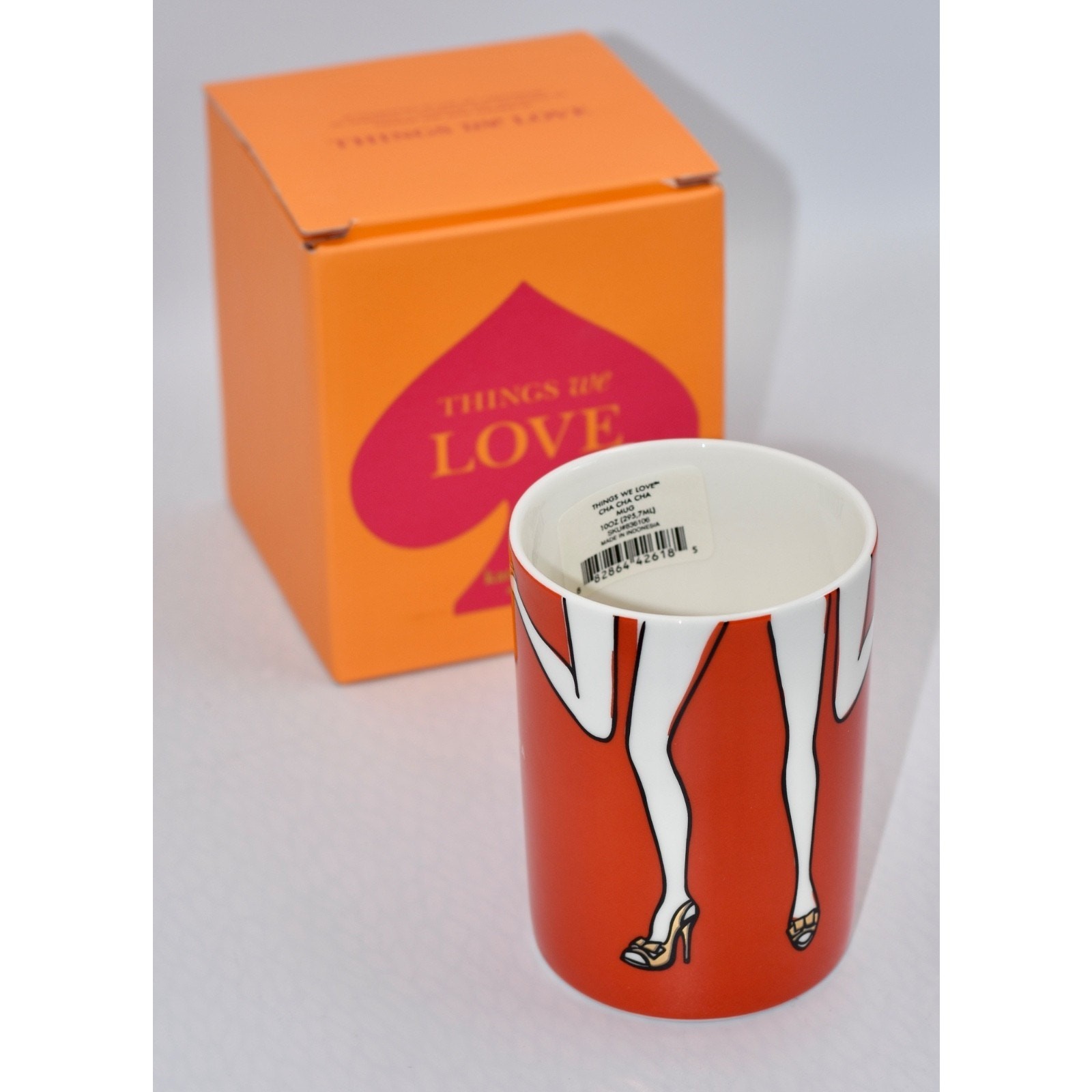 Kate Spade Things We Love Cha Cha Cha 10 oz. Coffee Tea Cup Mug Lenox NIB