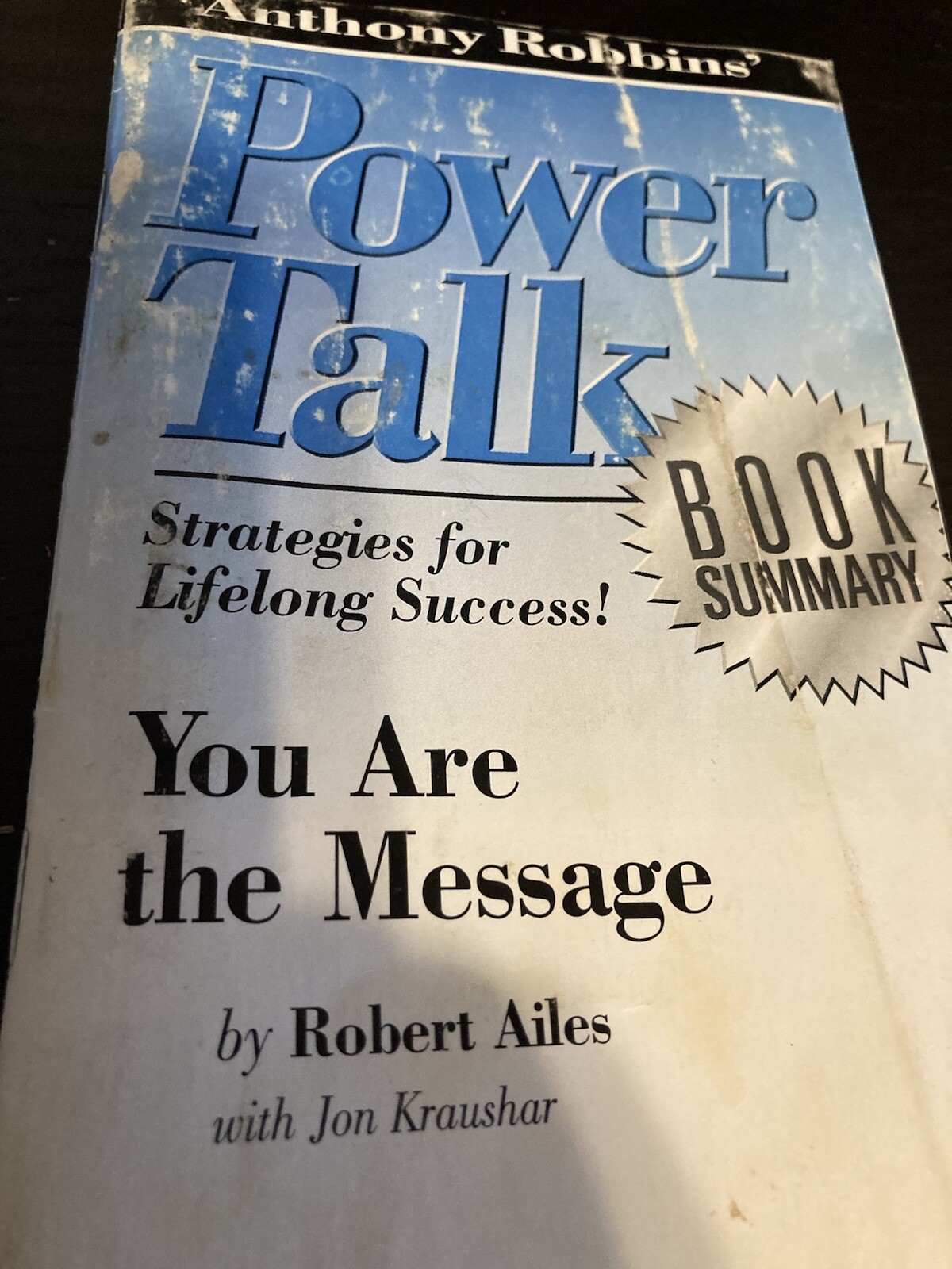 Book Summary Power Talk Anthony Robbins By Robert Ailes. Fast Read 14 Pages Used
