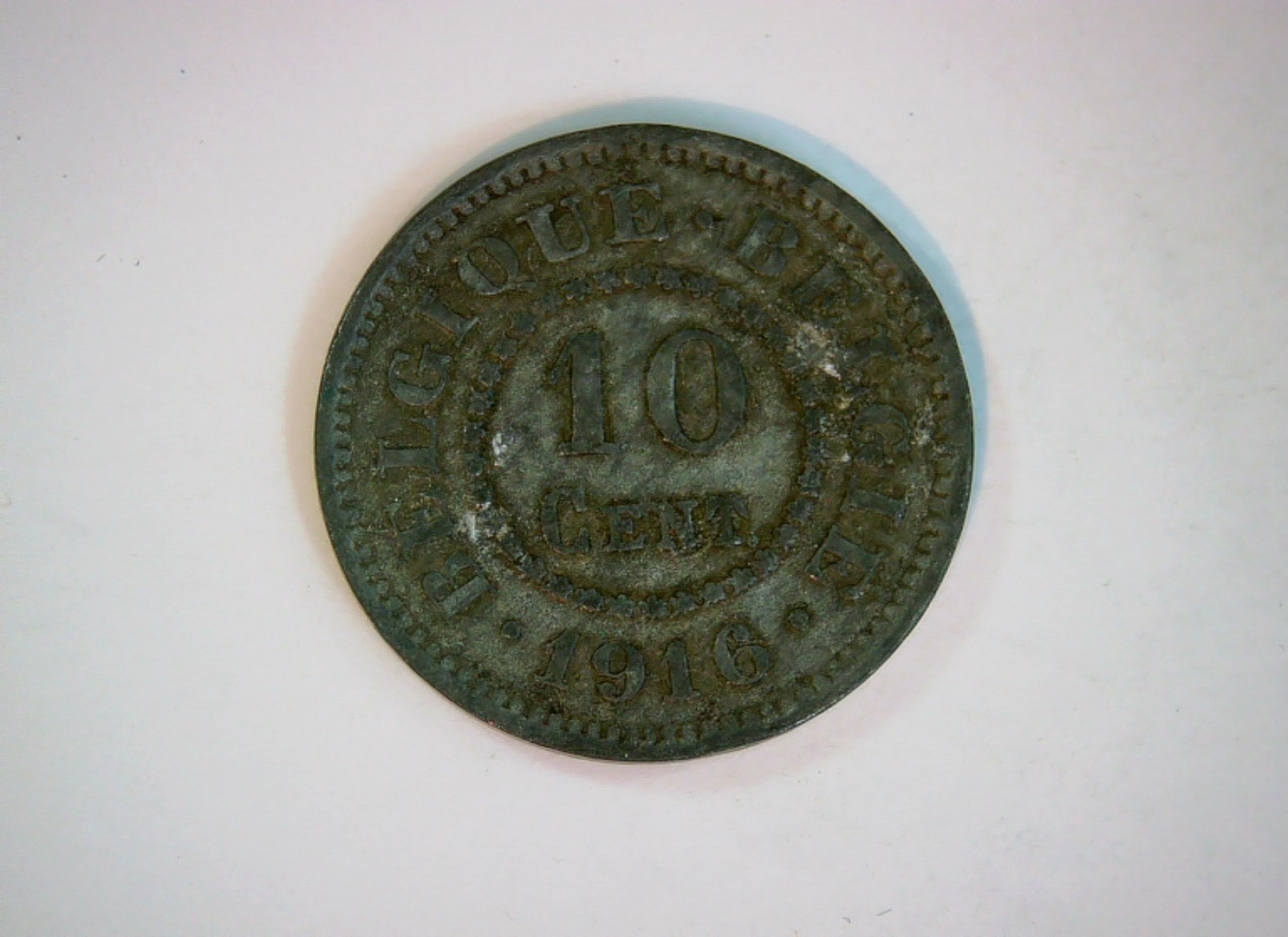 Belgium 1916 10 Centimes Belgium 10 Centimes (Belgian Lion) Coin