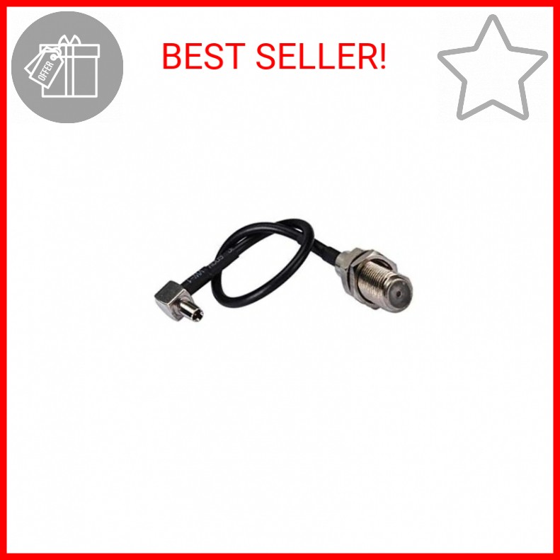 PC-CASE Coaxial Cable Rf F Female Splitter Connector to Ts9 Male RA RG174 0.5ft 