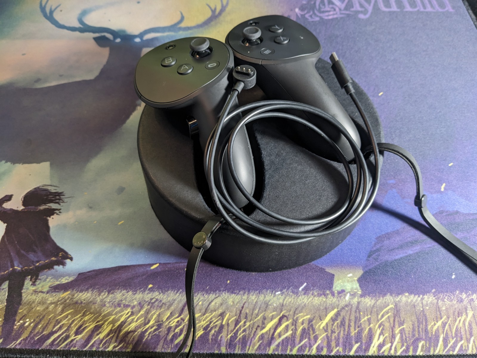 Meta Quest Pro Controller Pair – VR Handheld Remotes w/ Charging Cable